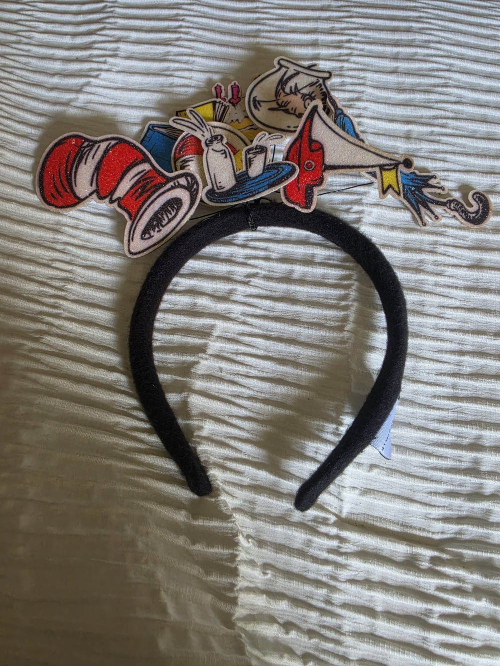 Dr. Seuss Cat in the Hat Themed Headband - Red, White, Black, Blue